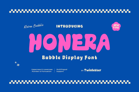 Honera - Bubble Display Font Font twinletter 