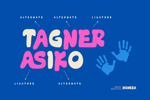 Honera - Bubble Display Font Font twinletter 