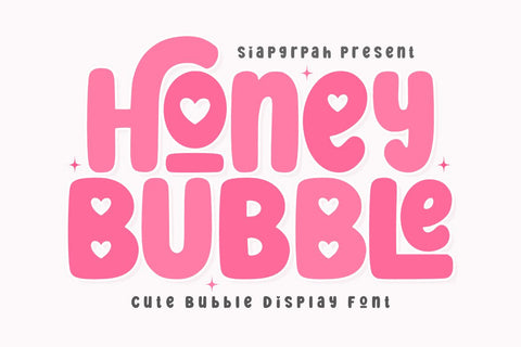 Honey Bubble - Cute Bubble Font Font Masyafi Studio 