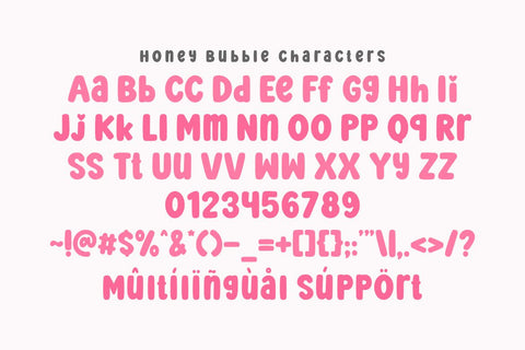 Honey Bubble - Cute Bubble Font Font Masyafi Studio 
