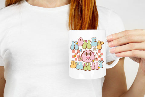 Honey Bunny, Groovy Easter Sublimation Sublimation CraftLabSVG 