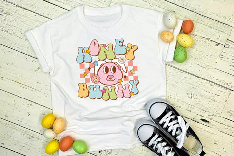 Honey Bunny, Groovy Easter Sublimation Sublimation CraftLabSVG 