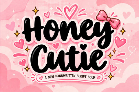 Honey Cutie Font Studio Natural Ink 