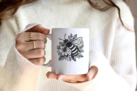 Honey Floral Bee SVG Bundle SVG Rupkotha 