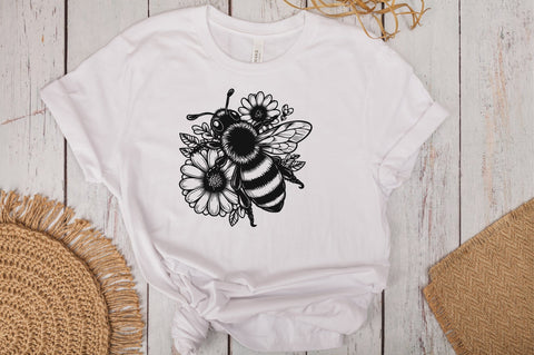 Honey Floral Bee SVG Bundle SVG Rupkotha 