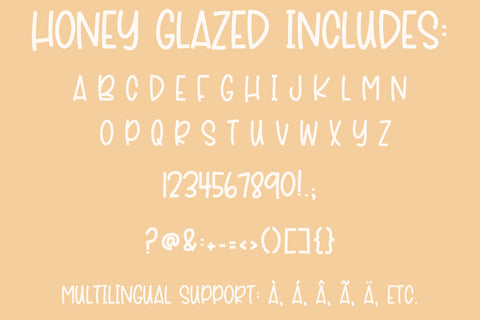 Honey Glazed, Cute Handwritten Font for Cricut Font Designing Digitals 