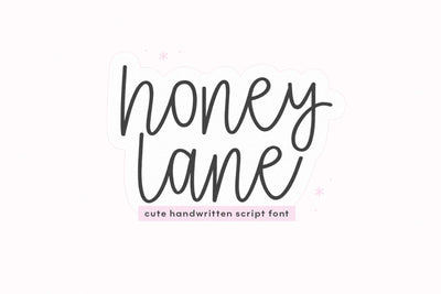 Honey Lane - Cute Script Font Font KA Designs 