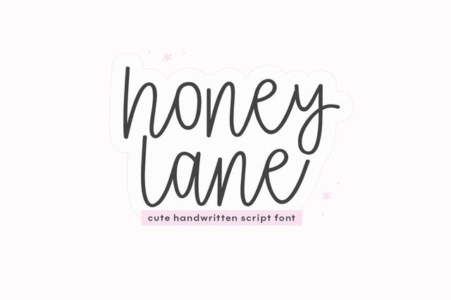 Honey Lane - Cute Script Font Font KA Designs 