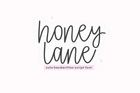 Honey Lane - Cute Script Font Font KA Designs 