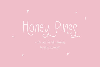 Honey Pines Sans Font Beck McCormick 