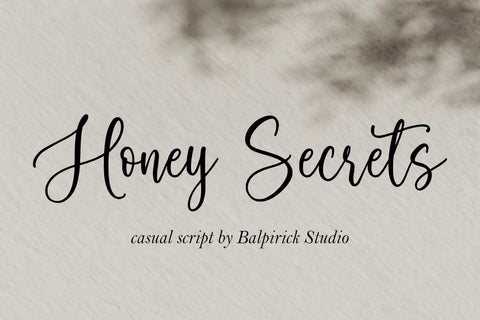 Honey Secrets Font Font Balpirick 