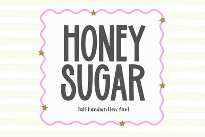 Honey Sugar - Cute Sans Font Font KA Designs 