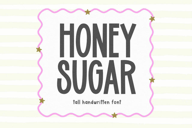 Honey Sugar - Cute Sans Font Font KA Designs 