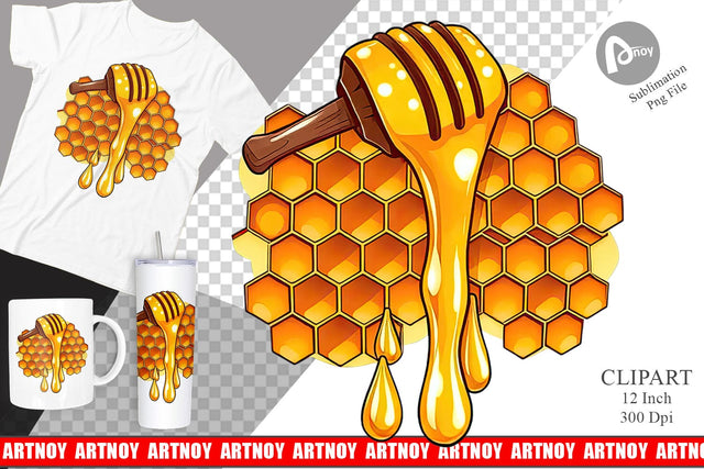 Honeycomb Clipart Sublimation artnoy 