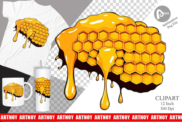 Honeycomb Clipart Sublimation artnoy 