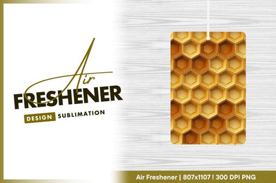 Honeycomb Pattern in Shades of Yellow and Brown Geometric Hexagon Design Sublimation Regulrcrative 