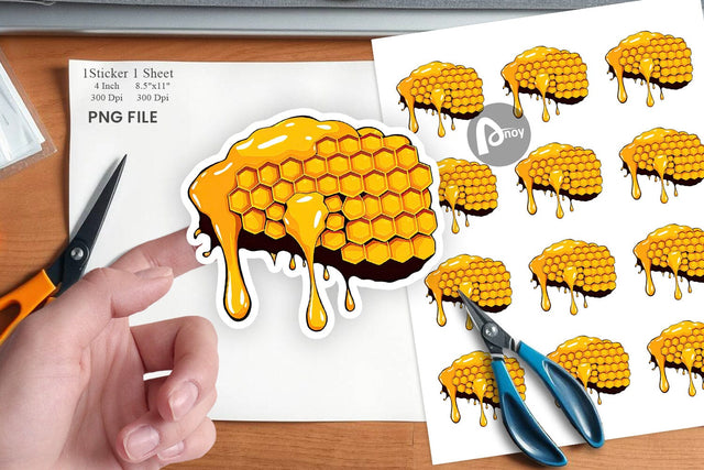 Honeycomb Sticker Sublimation artnoy 