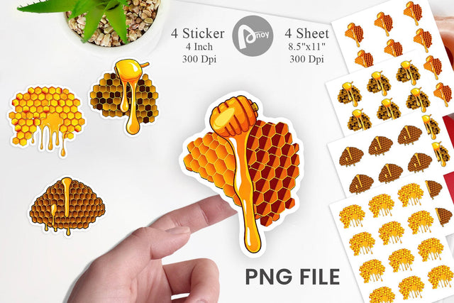 Honeycomb Sticker Sublimation artnoy 