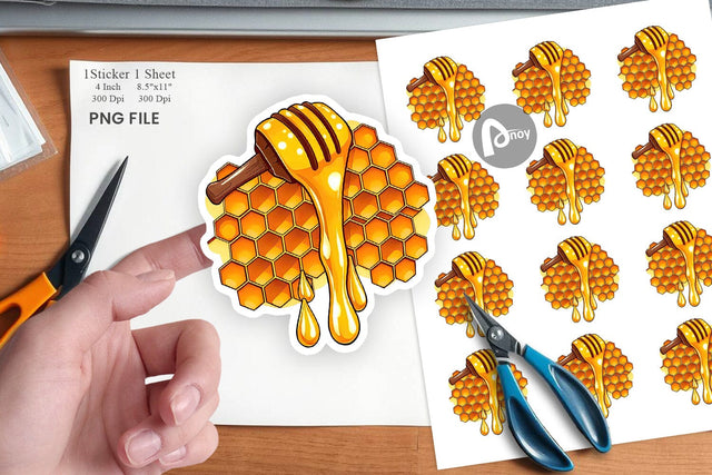 Honeycomb Sticker Sublimation artnoy 