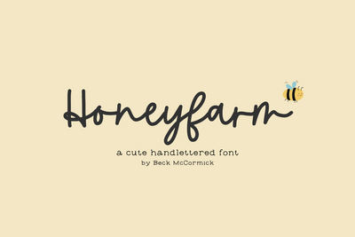 Honeyfarm Script Font Beck McCormick 