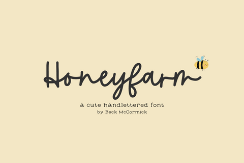 Honeyfarm Script Font Beck McCormick 