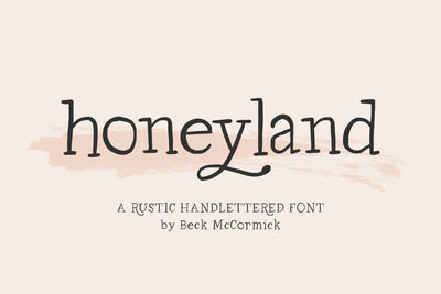 Honeyland Serif Font Font Beck McCormick 