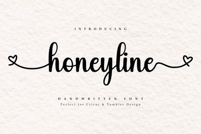 Honeyline - Handwritten Font Font Masyafi Studio 
