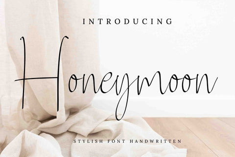 Honeymoon Font LetterdayStudio 