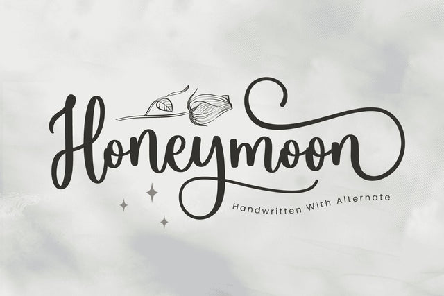 Honeymoon Font Mozarella 