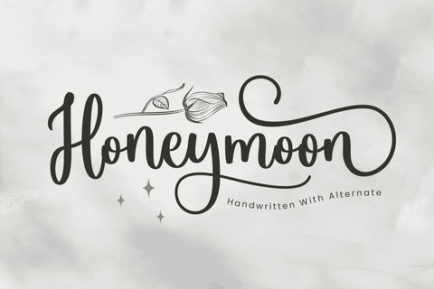Honeymoon Font Mozarella 