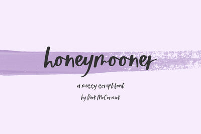 Honeymooner Script Font Beck McCormick 