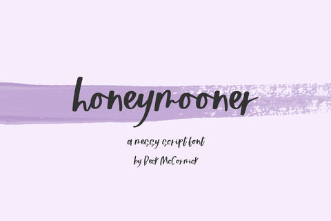 Honeymooner Script Font Beck McCormick 