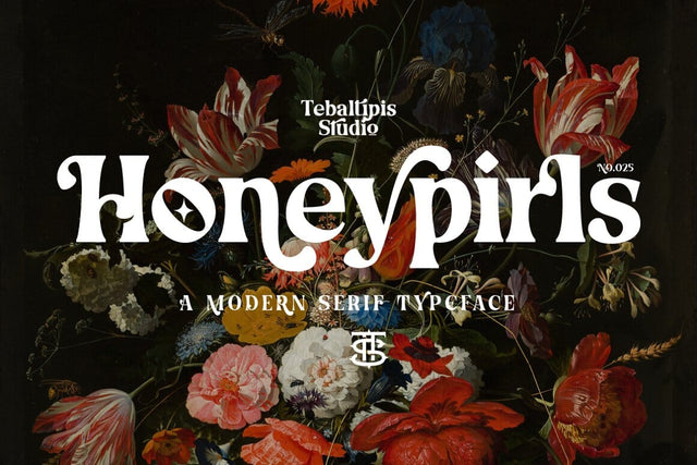 Honeypirls Font Typeface Font Fadeline Std. 