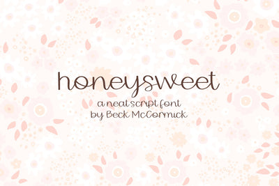 Honeysweet Script Font Beck McCormick 