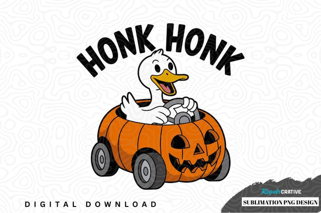 Honk honk halloween duck sublimation png design Sublimation Regulrcrative 