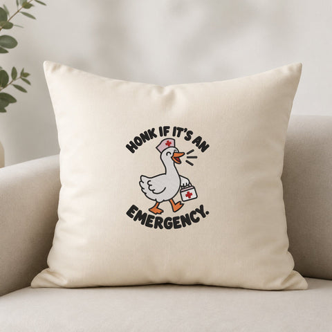 Honk If It’s an Emergency Goose Nurse Embroidery Design – Funny Medical Duck Machine Embroidery File Embroidery/Applique DESIGNS PatternFeed8 