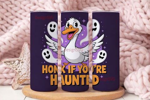 Honk If You're Haunted 20oz Tumbler Sublimation DesignSVG 