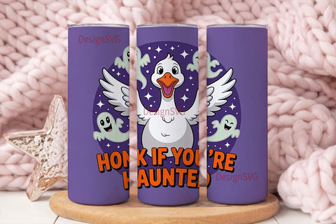 Honk If You're Haunted 20oz Tumbler Sublimation DesignSVG 