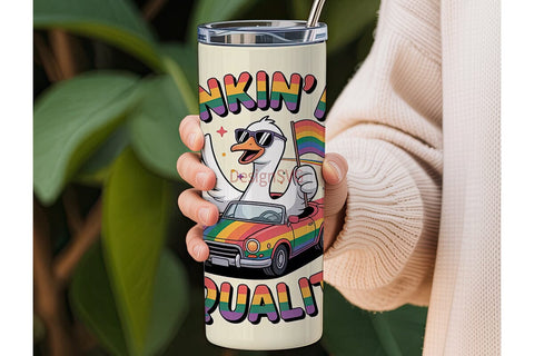 Honkin' for Equality Tumbler Wrap Sublimation DesignSVG 