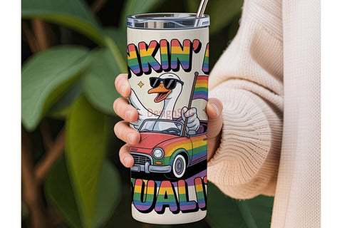 Honkin' for Equality Tumbler Wrap Sublimation DesignSVG 