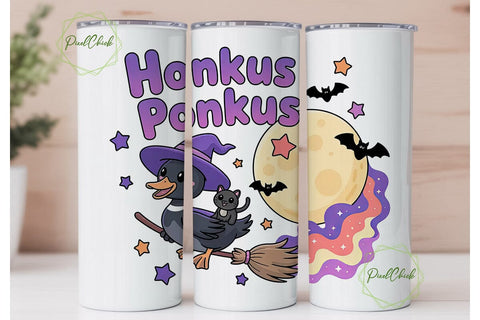 Honkus Ponkus 20oz Tumbler Wrap Sublimation PixelChick 