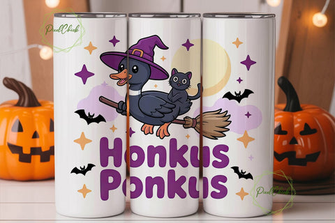 Honkus Ponkus 20oz Tumbler Wrap Sublimation PixelChick 