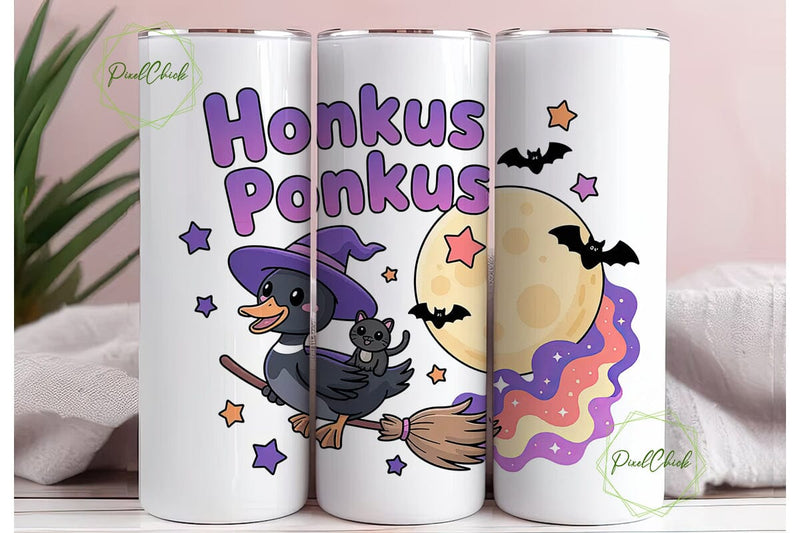 Honkus Ponkus 20oz Tumbler Wrap Sublimation PixelChick 