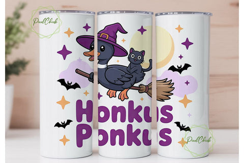 Honkus Ponkus 20oz Tumbler Wrap Sublimation PixelChick 