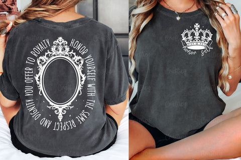 Honor self Front and Back SVG T shirt Design SVG Designangry 