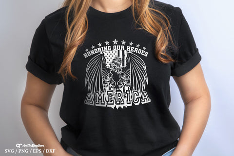 Honoring Our Heroes Svg, Independence Day Svg, 4th of July Svg, Patriotic Svg SVG Artinrhythm shop 