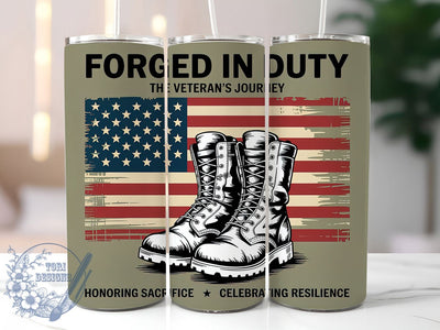 Honoring Sacrifice 20oz Tumbler, USA Flag Wrap, Sublimation Gift, Patriotic Mug, 20oz Tumbler Design, Military Tribute Graphic, Honoring Sacrifice Theme Sublimation ToriDesigns 