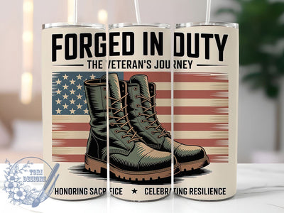 Honoring Sacrifice 20oz Tumbler, USA Flag Wrap, Sublimation Gift, Patriotic Mug, 20oz Tumbler Design, Military Tribute Graphic, Honoring Sacrifice Theme Sublimation ToriDesigns 
