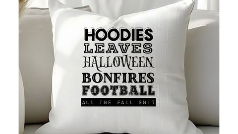 Hoodies Leaves Halloween Bonfires Football SVG, Fall Shirt SVG, Autumn Cut File SVG So Fontsy VIP Design Shop 