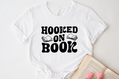 Hooked on book, Reading SVG SVG FiveStarCrafting 